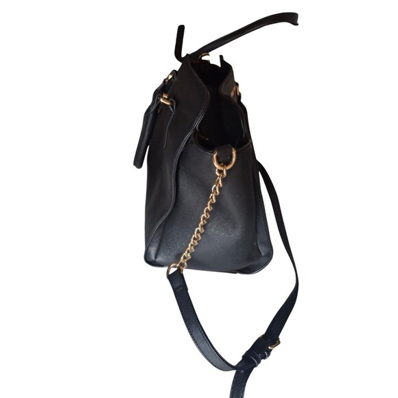 NINE WEST Women's Black Tote Bag Purse And Credit Card Holder Set - Picture 6 of 7